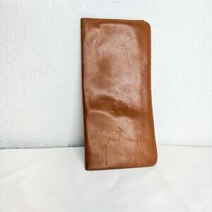 New Zealand Lambskin Caramel Bifold Wallet Genuine Leather Mens Wallet, preppy